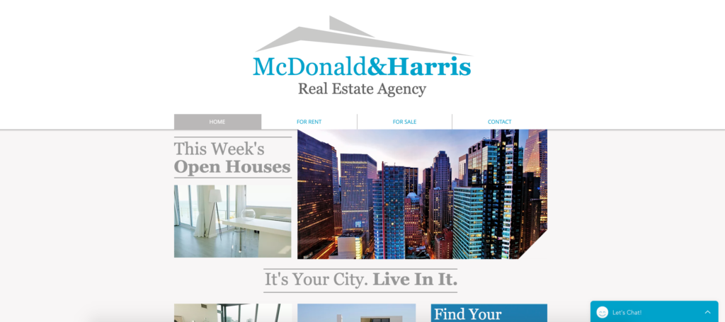 wix realty site website template