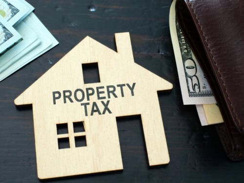 Cut out image of home - property tax